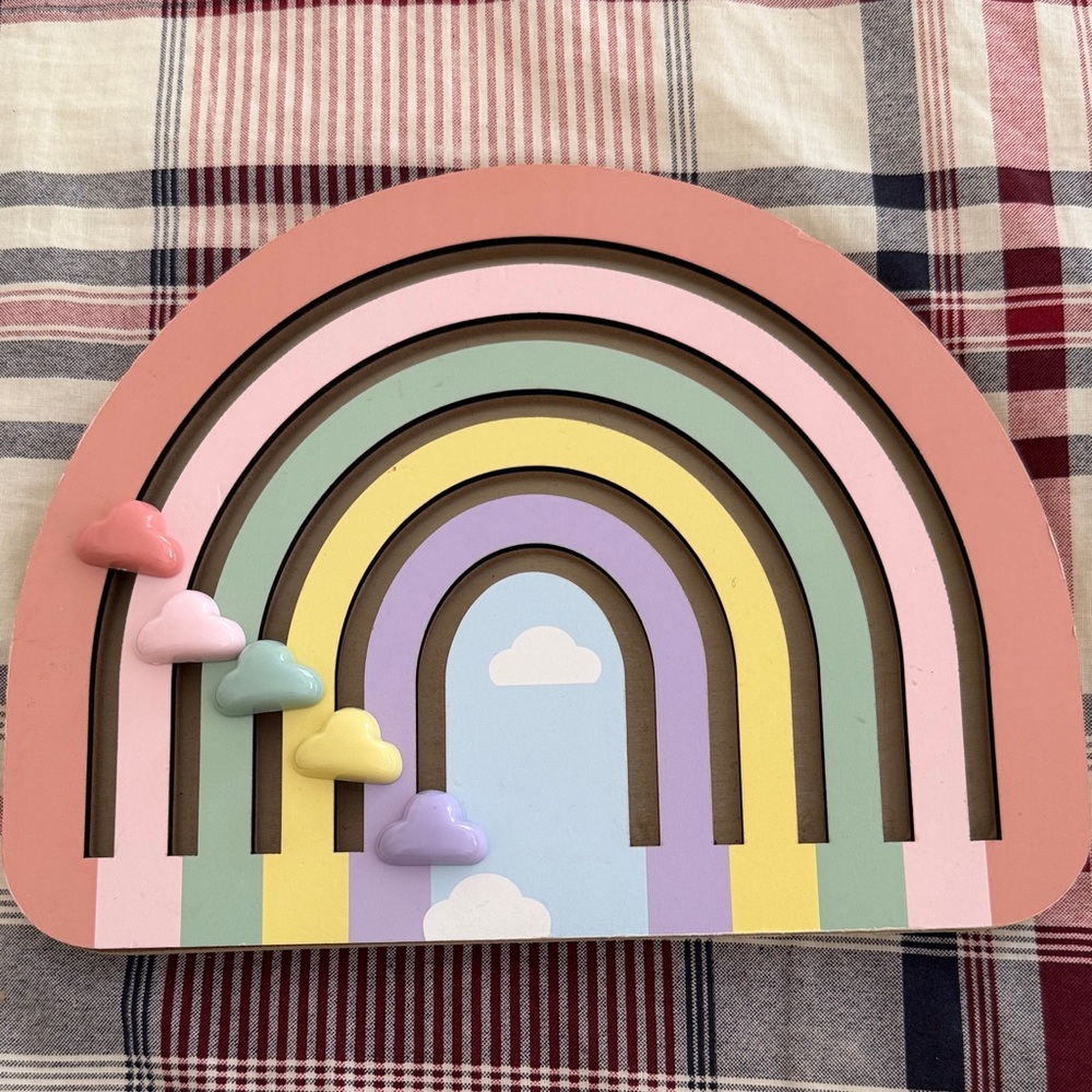 Pastel Wooden Rainbow todldler game